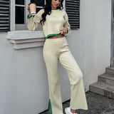 Conjunto de 2 Peças: Sweater em Tricô