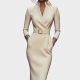 Soraia - Vestido Elegante com Cinto