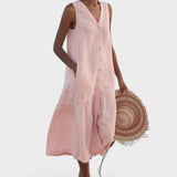 Lidia – Vestido de Verão com Decote em V