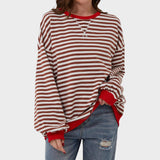 Cláudia - Sweatshirt às Riscas