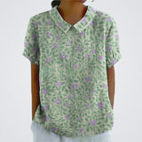 Lina | Blusa em Linho com Estampado Floral