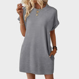 Mia - Vestido de Gola Redonda