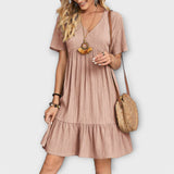 Solana - Vestido Elegante com Camadas Fluidas