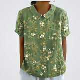 Lina | Blusa em Linho com Estampado Floral