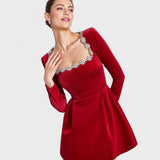 Vera - Mini Vestido de Veludo