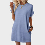 Mia - Vestido de Gola Redonda