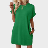 Mia - Vestido de Gola Redonda