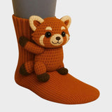 Meias com Peluche - Meias Macias com Animais