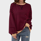 Cláudia - Sweatshirt às Riscas