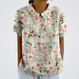 Lina | Blusa em Linho com Estampado Floral
