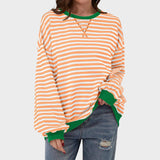 Cláudia - Sweatshirt às Riscas