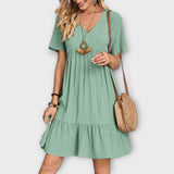 Solana - Vestido Elegante com Camadas Fluidas