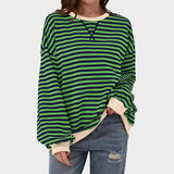 Cláudia - Sweatshirt às Riscas