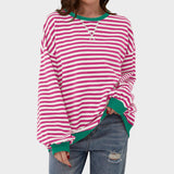 Cláudia - Sweatshirt às Riscas