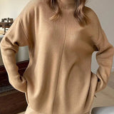 Conjunto de 2 Peças: Sweater Casual Largo e Calças Macias
