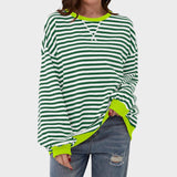 Cláudia - Sweatshirt às Riscas