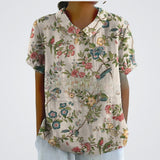Lina | Blusa em Linho com Estampado Floral