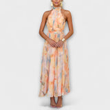 Mara - Vestido Maxi com Decote Halter