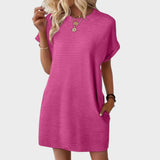 Mia - Vestido de Gola Redonda