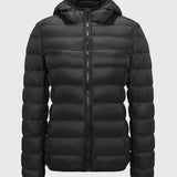 Puffer Casaco Leve com Enchimento de Penas