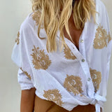 Catarina | Blusa Casual-Chic de Algodão