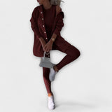 Ella - Conjunto de 3 Peças com Cardigã e Hoodie