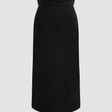 Conjunto de 2 Peças: Sweater de Gola Alta e Vestido com Fenda