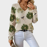 Clara - Blusa de Malha Floral