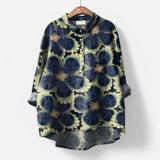 Petra ™ | Blusa floral de corte largo e elegante