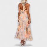 Mara - Vestido Maxi com Decote Halter