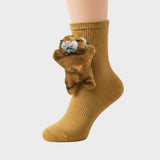 Meias com Peluche - Meias Macias com Animais