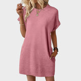Mia - Vestido de Gola Redonda