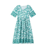 Ana - Vestido floral elegante com decote em V
