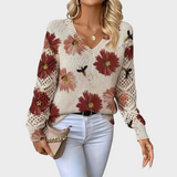 Clara - Blusa de Malha Floral