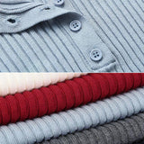 Sweater Polo de Malha Justo