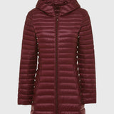 Puffer casaco com enchimento de Penas Leves