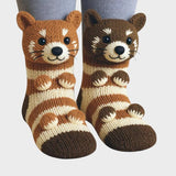 Meias com Peluche - Meias Macias com Animais
