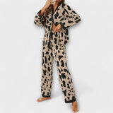 Conjunto de Pijama Elegante para Primavera e Outono