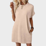 Mia - Vestido de Gola Redonda