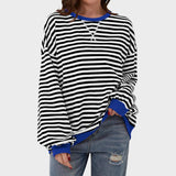 Cláudia - Sweatshirt às Riscas