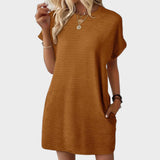 Mia - Vestido de Gola Redonda