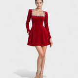 Vera - Mini Vestido de Veludo