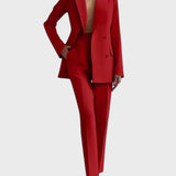 Mariza – Conjunto de Blazer e Calças de Pregas