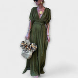 Vestido Maxi Kimono de Estilo Grego