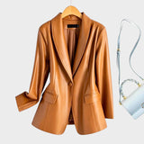 Raquel - Blazer de Cabedal Sintético