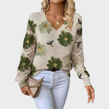 Clara - Blusa de Malha Floral