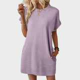 Mia - Vestido de Gola Redonda