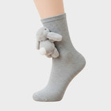 Meias com Peluche - Meias Macias com Animais