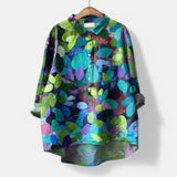 Petra ™ | Blusa floral de corte largo e elegante