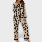 Conjunto de Pijama Elegante para Primavera e Outono